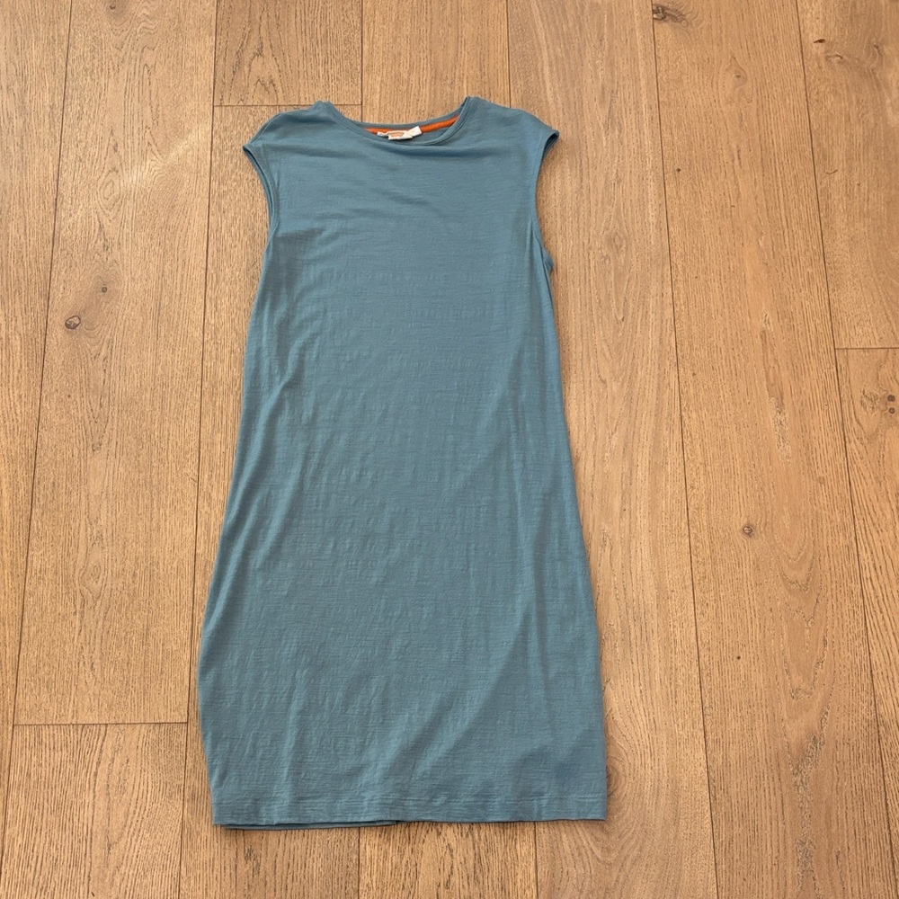 Icebreaker Women's Merino Granary Sleeveless Dress, Astral Blue, Sz S